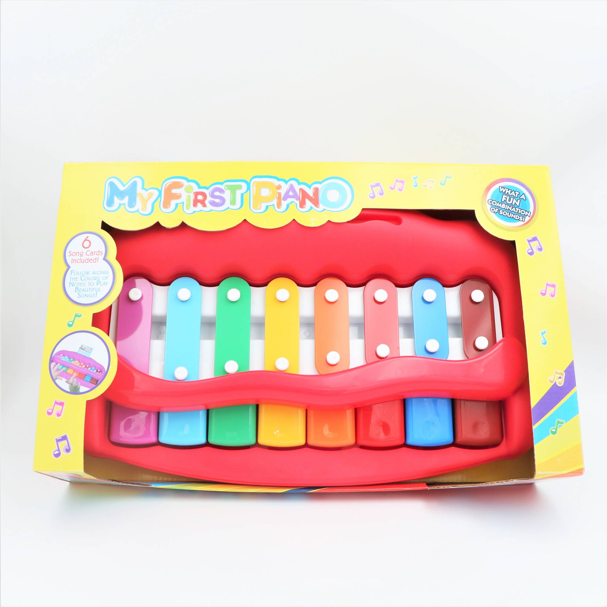 Cute red 8 Note tone piece piano toys