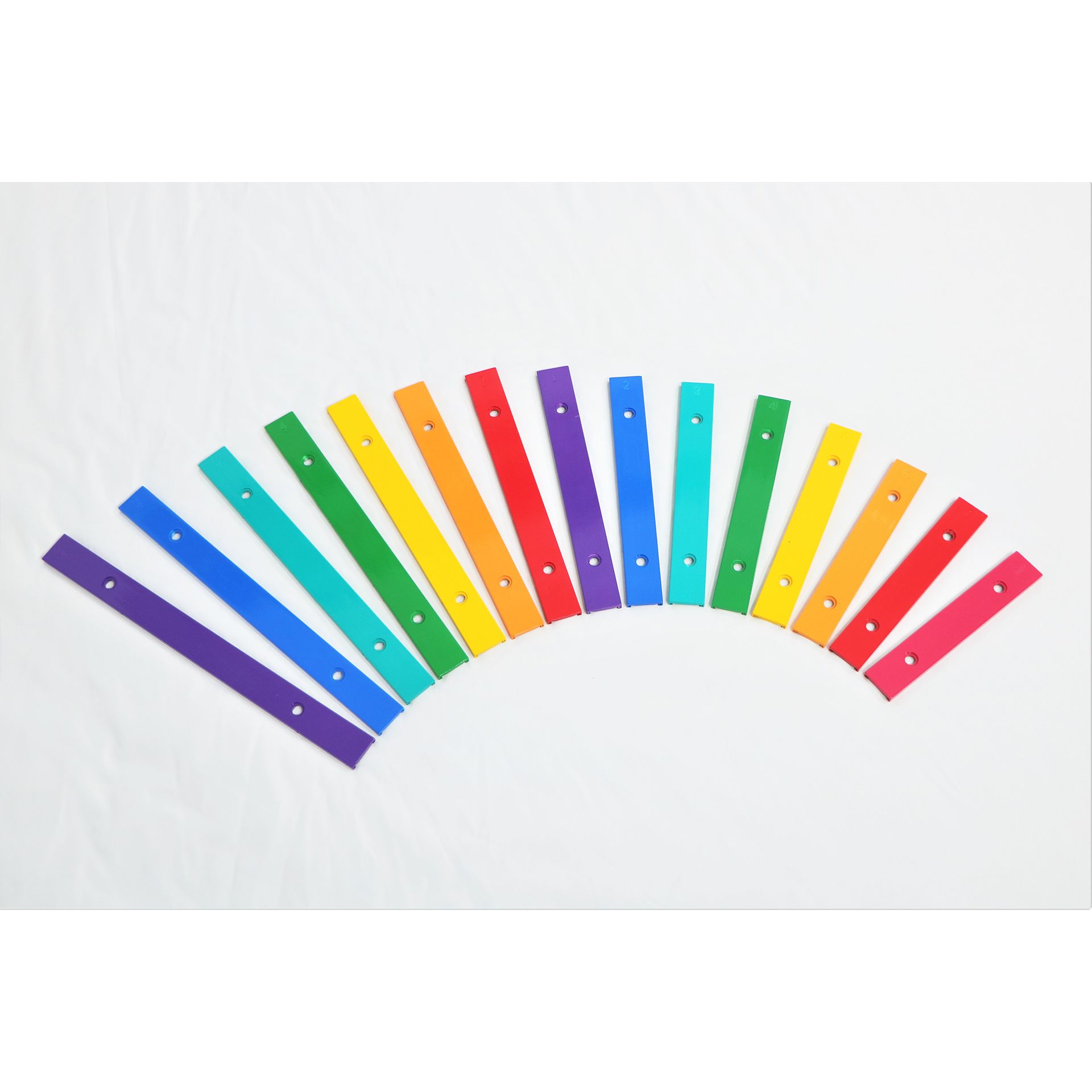 Rectangular Flat 15-tone Playground Rainbow Xylophone Percussion Instruments