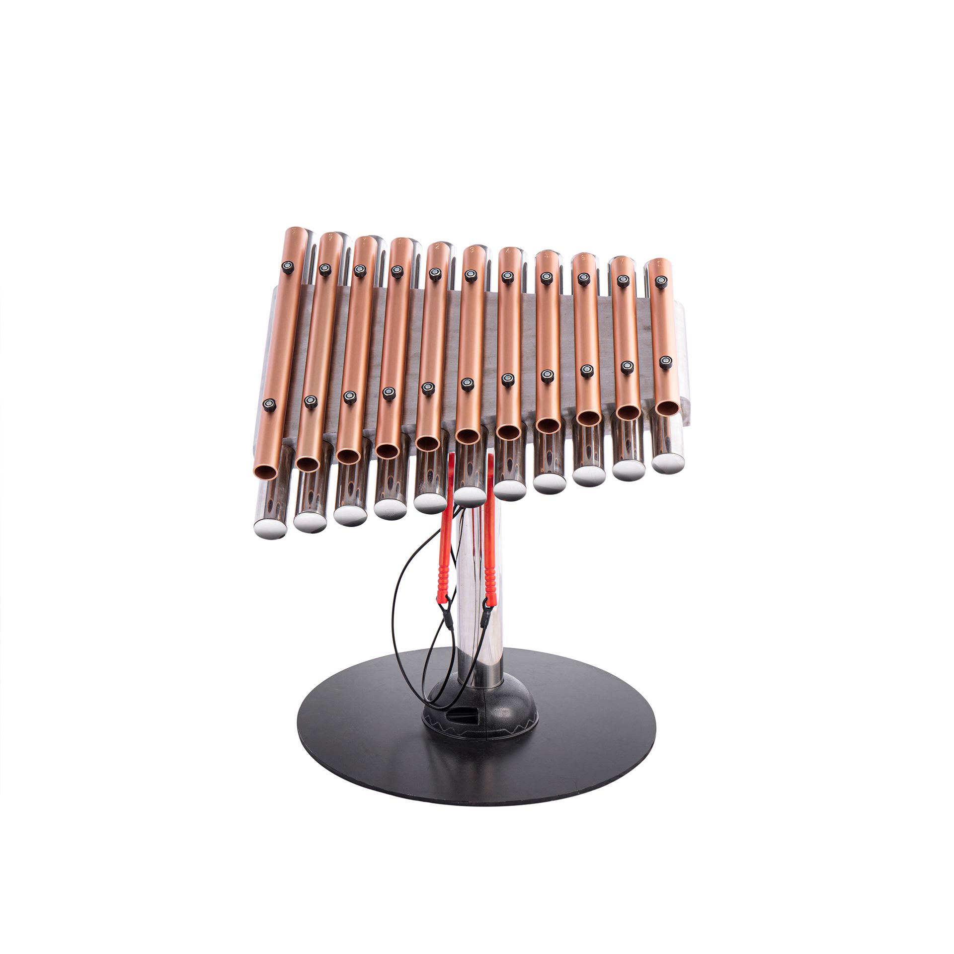 Rose gold sunny and energetic outdoor play percussion instruments