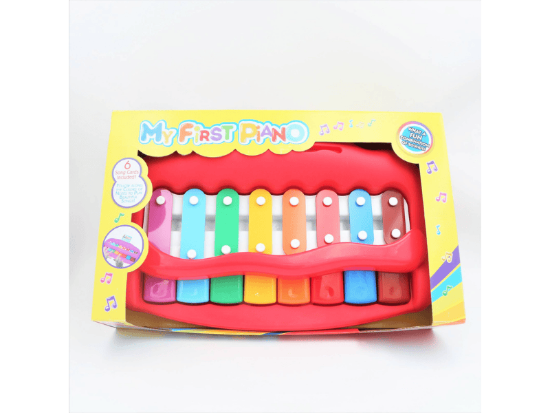 Cute red 8 Note tone piece piano toys