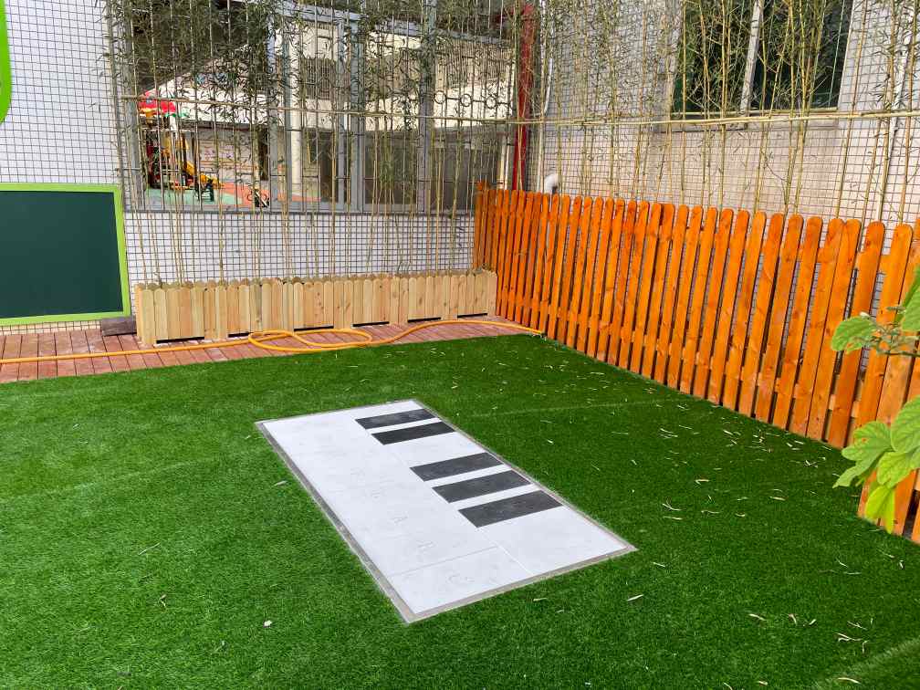 Black White Floor Piano